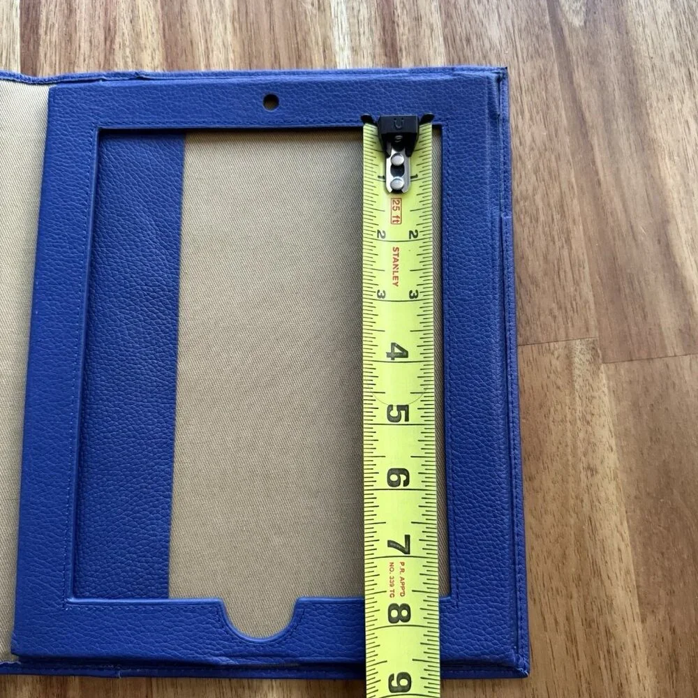 Polo Ralph Lauren Leather Blue‎ Case For Ipad Or Tablet Media Case Embossed NWT